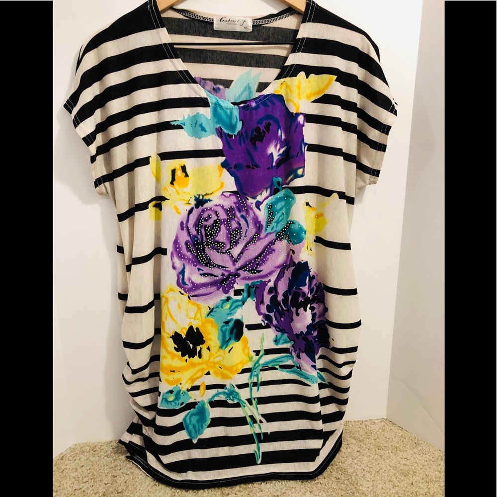 Gabriel Ye Classic Fashion Tunic Top, M/L